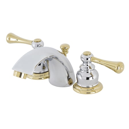 Kingston Brass KB944BL Mini-Widespread Bathroom Faucet, Polished Chrome/Polished Brass KB944BL